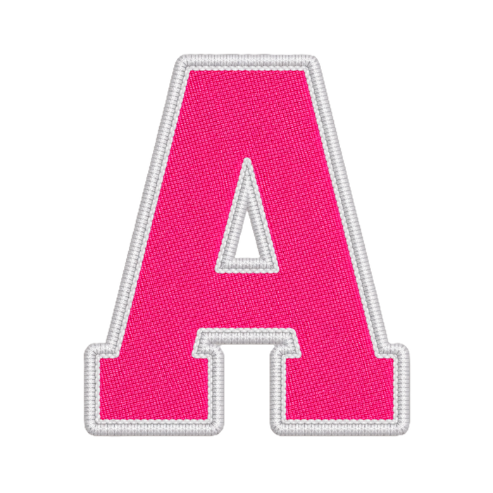 Letters roze-wit