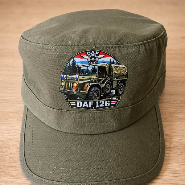 Prachtige leger auto op army cap