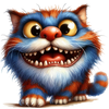 Gekke kleurige katten