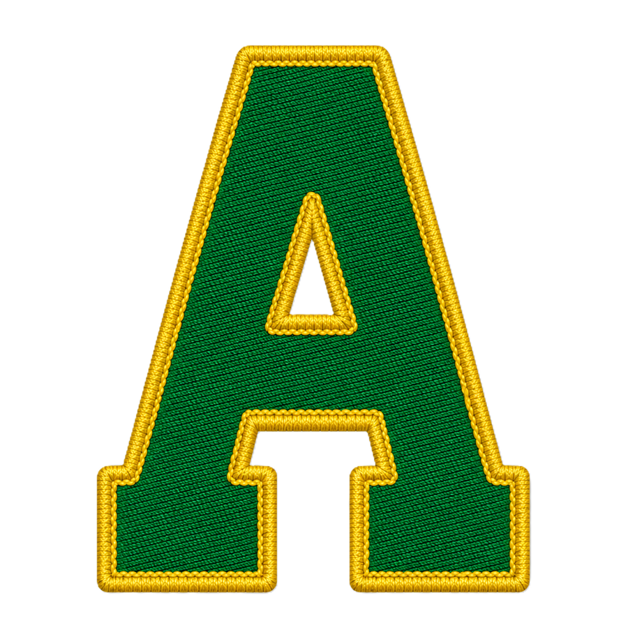 A-letters-groen-geel