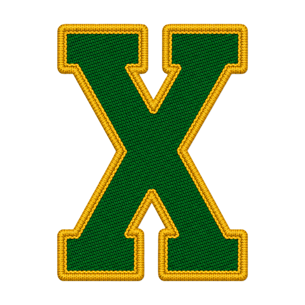 X-letters-groen-geel