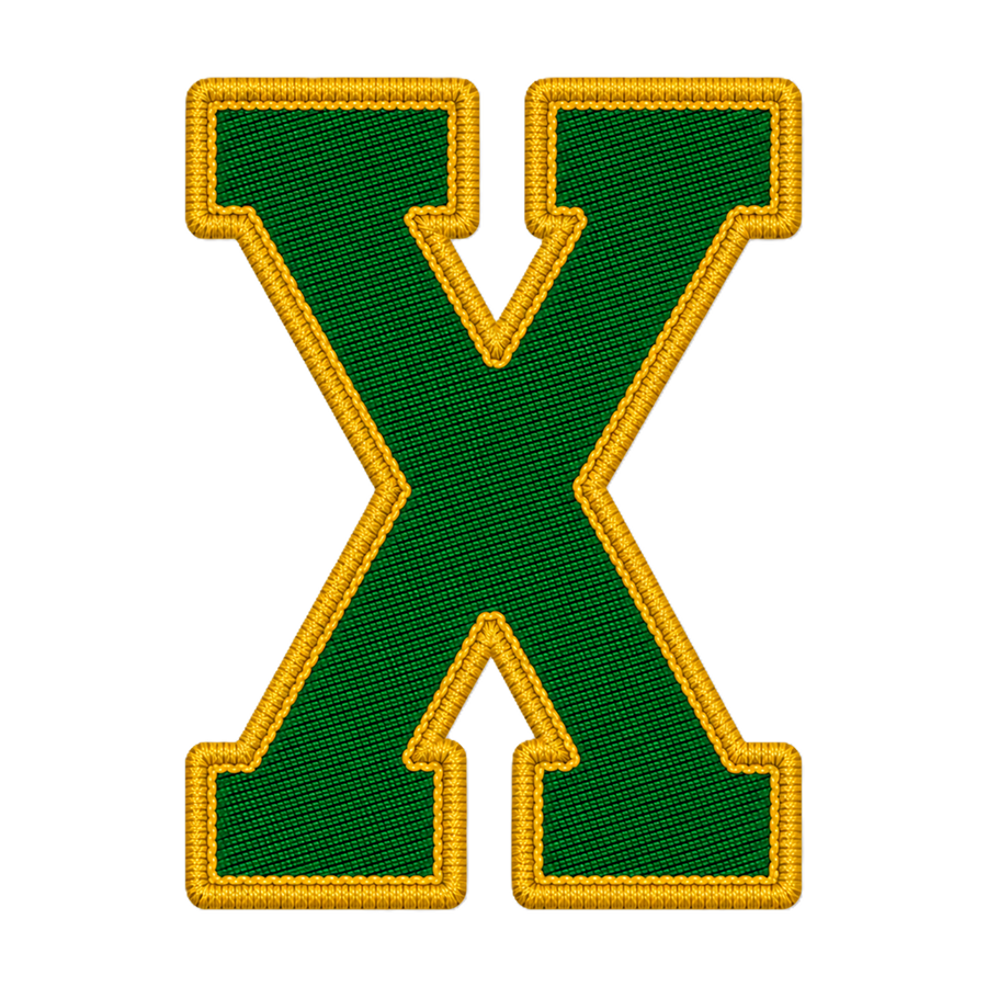 X-letters-groen-geel