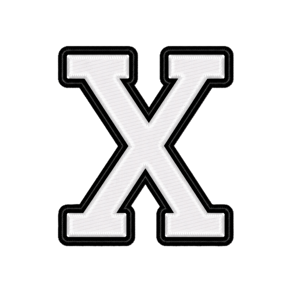 X-wit-zwart