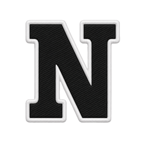 N-letters-zwart-wit