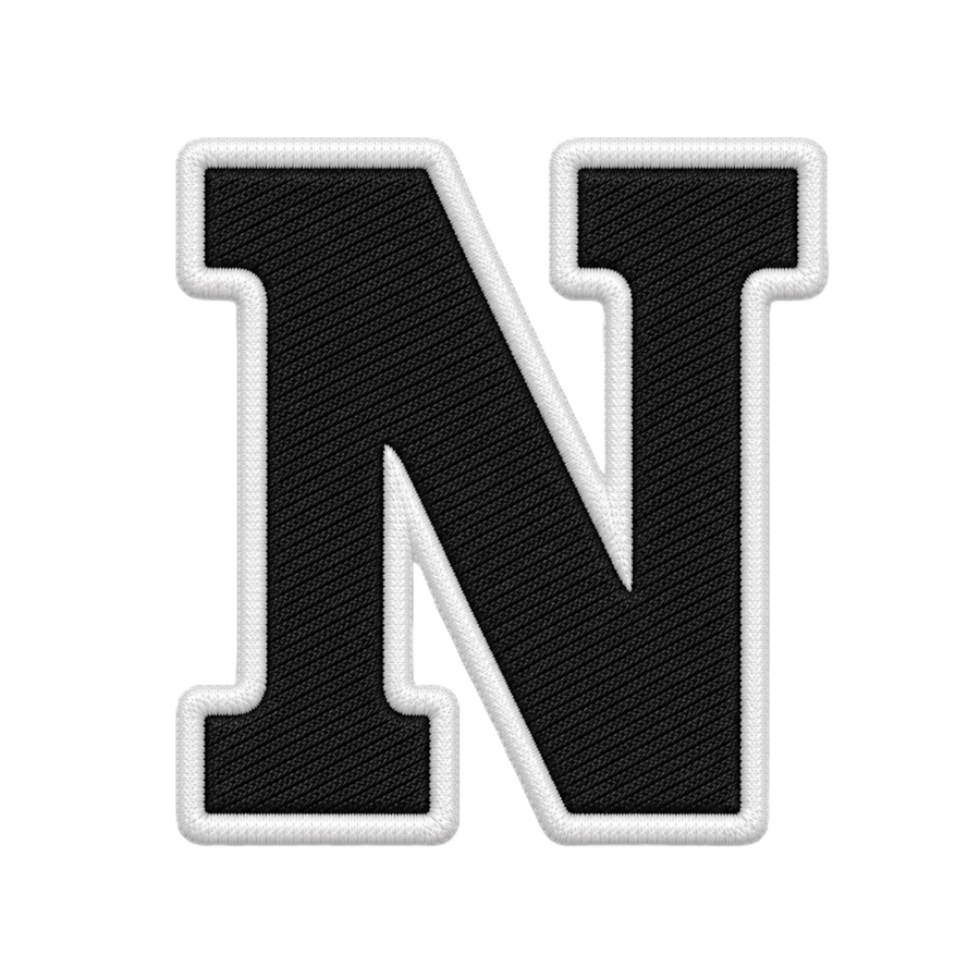 N-letters-zwart-wit