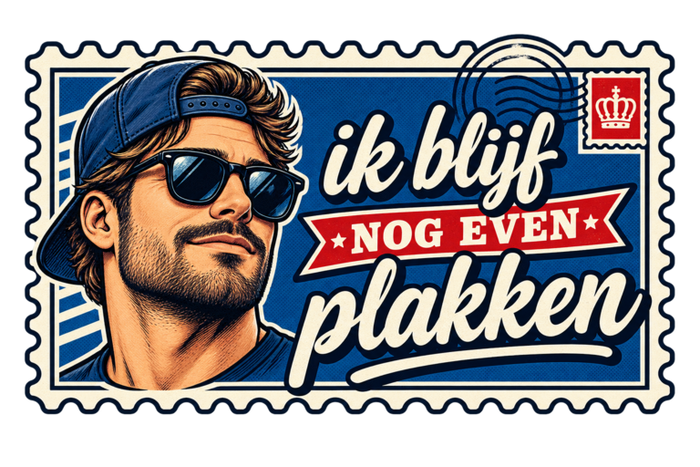 Ik blijf nog even plakken